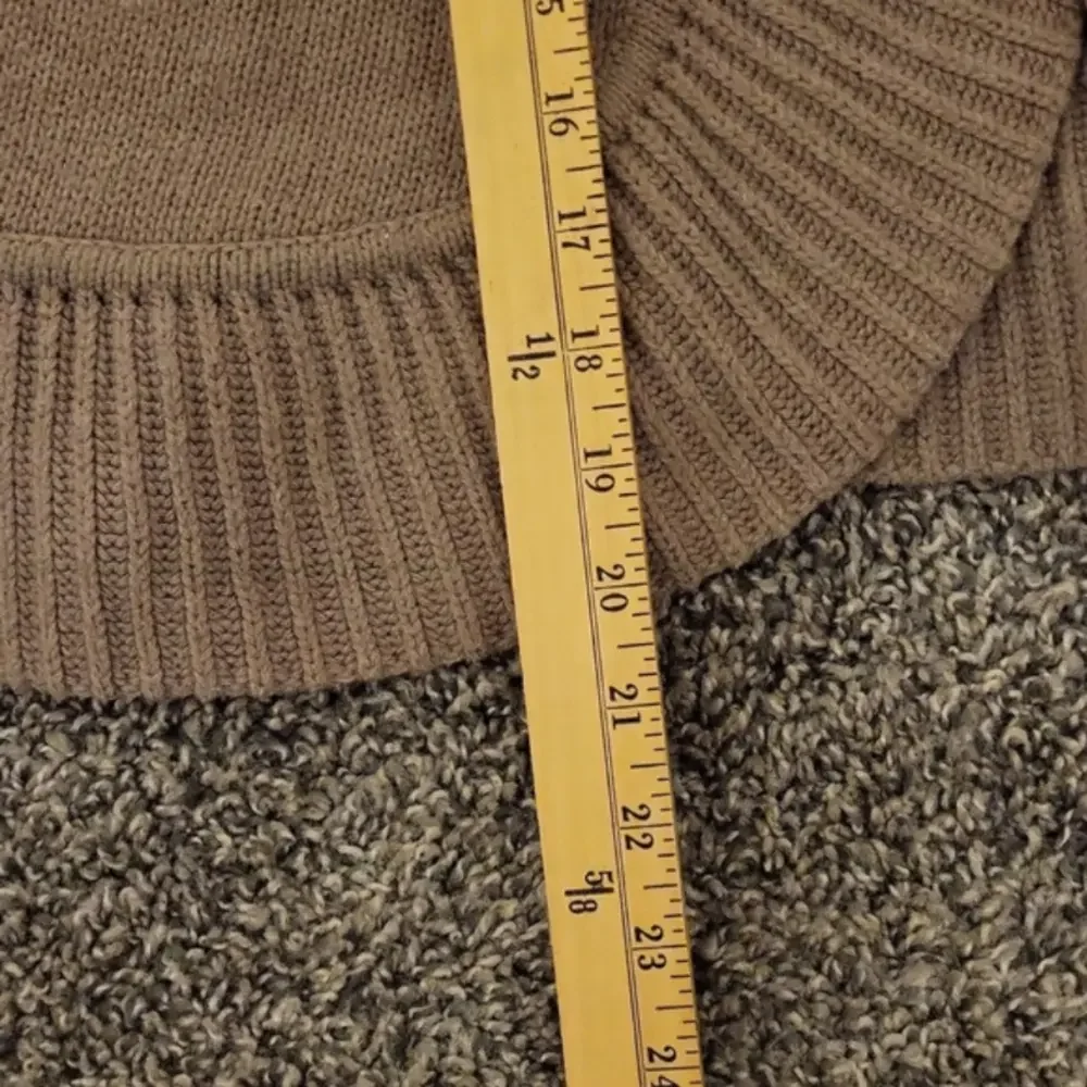 Talbot's Women's open ribbed knit cardigan, Size medium petite, Tan - Picture 5 of 8